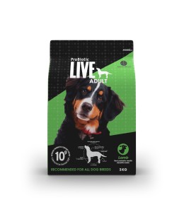 Probiotic live dry food adult lamb - 3kg