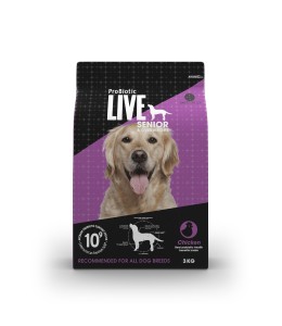 Probiotic live dry food senior & overweight chicken - 3kg