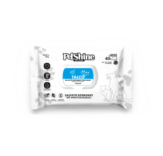 Petshine wet wipes for dogs and cats 40 Units 30x20 cm - talco