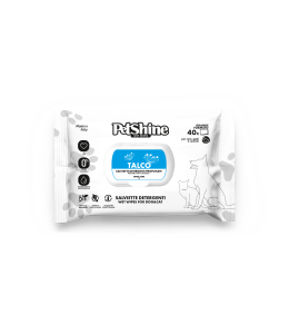 Petshine wet wipes for dogs and cats 40 Units 30x20 cm - talco