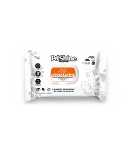 Petshine wet wipes for dogs and cats 40 Units 30x20 cm - jojoba and avena