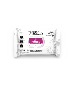 Petshine wet wipes for dogs and cats 40 Units 30x20 cm - passion