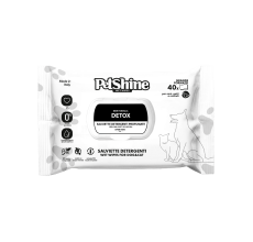 Petshine wet wipes for dogs and cats 40 Units 30x20 cm - detox