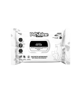 Petshine wet wipes for dogs and cats 40 Units 30x20 cm - detox