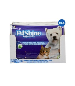 PetShine gloves fresh water and aloe vera pack of 14