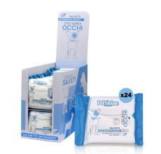 Petshine hygiene wet wipes for eyes bio 15 Units 20x20 cm - Camomille Pack of 24