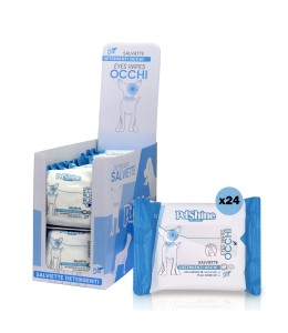 Petshine hygiene wet wipes for eyes bio 15 Units 20x20 cm - Camomille Pack of 24