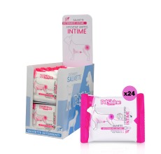 Petshine hygiene wet wipes intime bio 15 Units 20x20 cm - Rose Pack of 24