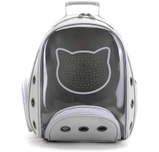 Petstranaut BackPack Bobble Cat Face Gray