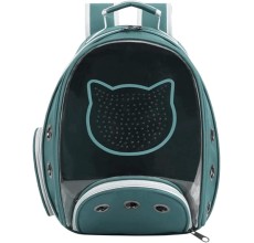 Petstranaut BackPack Bobble Cat Face Green