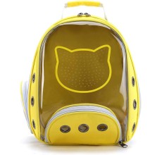 Petstranaut BackPack Bobble Cat Face Yellow
