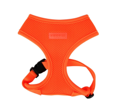 PUPPIA NEON SOFT HARNESS A ORANGE EXTRA LARGE Neck 16.5" Chest 22.0" - 32.0"