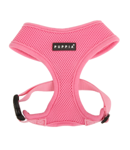 PUPPIA SOFT HARNESS PINK EXTRA LARGE Neck 16.5" Chest 22.0" - 32.0"
