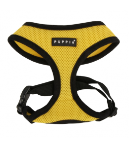 PUPPIA SOFT HARNESS YELLOW EXTRA LARGE Neck 16.5" Chest 22.0" - 32.0"