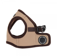PUPPIA SOFT VEST HARNESS B BEIGE EXTRA LARGE Neck 16.5" Chest 22.0" - 32.0"