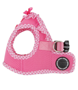 PUPPIA VIVIEN HARNESS B PINK L Neck 11.41" Chest 16.92"