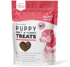 Chew & Heal - Puppy Soft 'N Yummy Wild Alaskan Salmon Limited Ingredient Jerky Dog Treats - 250gm