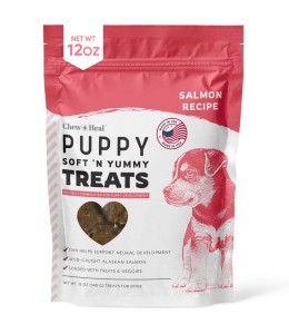 Chew & Heal - Puppy Soft 'N Yummy Wild Alaskan Salmon Limited Ingredient Jerky Dog Treats - 250gm