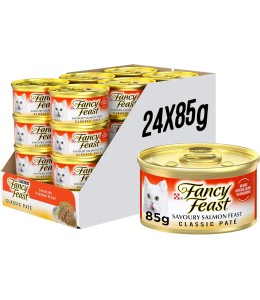 Purina Fancy Feast Cat Wet Food Classic Salmon 85g - Pack of 24