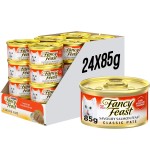 Purina Fancy Feast Cat Wet Food Classic Savoury Salmon Classic pate 85g - Pack of 24