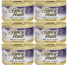 Purina Fancy Feast Cat Wet Food Grilled Beef 85g - Pack of 6