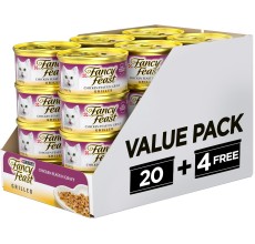Purina Fancy Feast Gravy Cat Wet Food Grilled Chicken 85g - Pack of 24