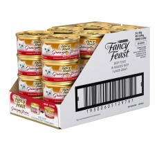 Purina Fancy Feast Gravy Lover Cat Wet Food Beef 85g - Pack of 24