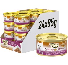 Purina Fancy Feast Gravy Lover Cat Wet Food Chicken 85g - Pack of 24