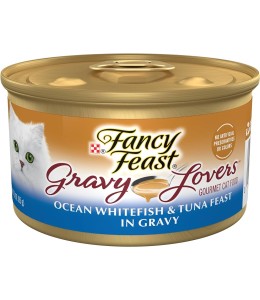 Purina Fancy Feast Gravy Lover Cat Wet Food Ocean White Fish Tuna 85g