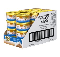 Purina Fancy Feast Gravy Lover Cat Wet Food Ocean White Fish Tuna 85g - Pack of 24
