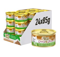 Purina Fancy Feast Gravy Lover Cat Wet Food Salmon 85g - Pack of 24