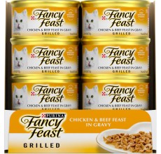 Purina Fancy Feast Grilled Cat Wet Food Chicken & Beef 85g - Pack of 12
