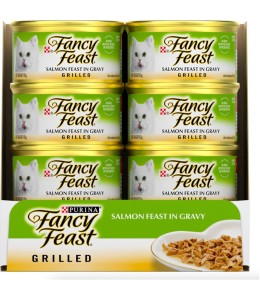 Purina Fancy Feast Grilled Cat Wet Food Salmon 85g - Pack of 12