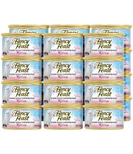 Purina Fancy Feast Kitten Wet Food Tender Ocean Whitefish 85g - Pack of 24