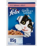 Purina Felix As Good As It Looks Adult Cat Wet Food Salmon 85g x 12
