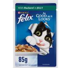 Purina Felix As Good As It Looks Adult Cat Wet Food Mackeral 85g