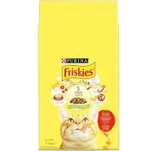 Purina Friskies Cat Dry Food Beef Chicken & Vegetable 7.5kg