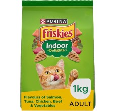 Purina Friskies Indoor Delights Cat Dry Food 1Kg