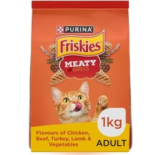 Purina Friskies Meaty Grill Cat Dry Food 1Kg