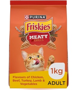 Purina Friskies Meaty Grill Cat Dry Food 1Kg