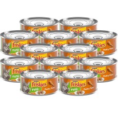 Purina Friskies Pate Cat Wet Food Poultry Platter 55oz - Pack of 12