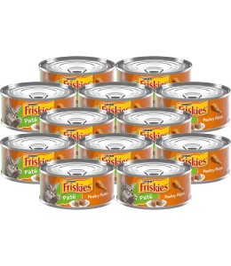 Purina Friskies Pate Cat Wet Food Poultry Platter 55oz - Pack of 12