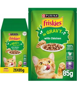 Purina Friskies Pouch Chicken 85g - Pack of 26