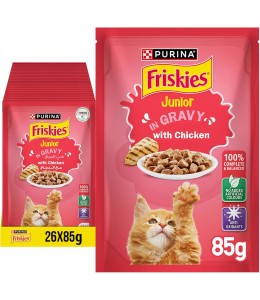Purina Friskies Pouch Junior Chicken 85g - Pack of 26