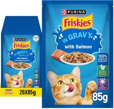 Purina Friskies Pouch With Salmon 85g - Pack of 26