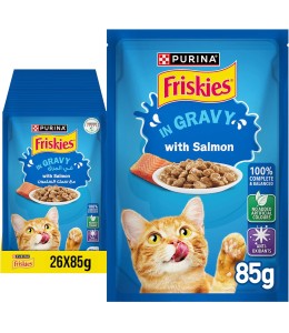 Purina Friskies Pouch With Salmon 85g - Pack of 26