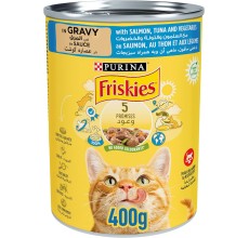 Purina Friskies Salmon Tuna & Vegetable 400g - Pack of 24