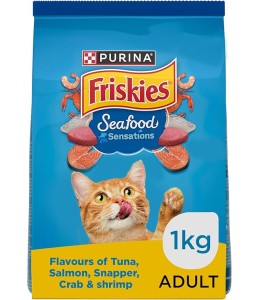 Purina Friskies Seafood Sensation Cat Dry Food 1Kg