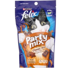 Purina Nestle Felix Party Mix Classic Mix Cat Treats - 60g