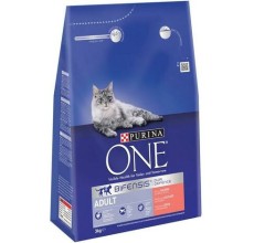 Purina One Adult Cat Dry Food Salmon 3kg